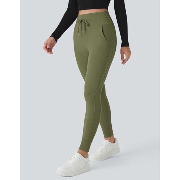 New Halara Cloudful Air High Waisted Drawstring Joggers Sz XL Womens Blue Teal - Picture 1 of 16